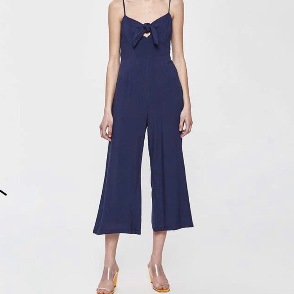 Stephen Toni Bow Front Navy Jumpsuit
